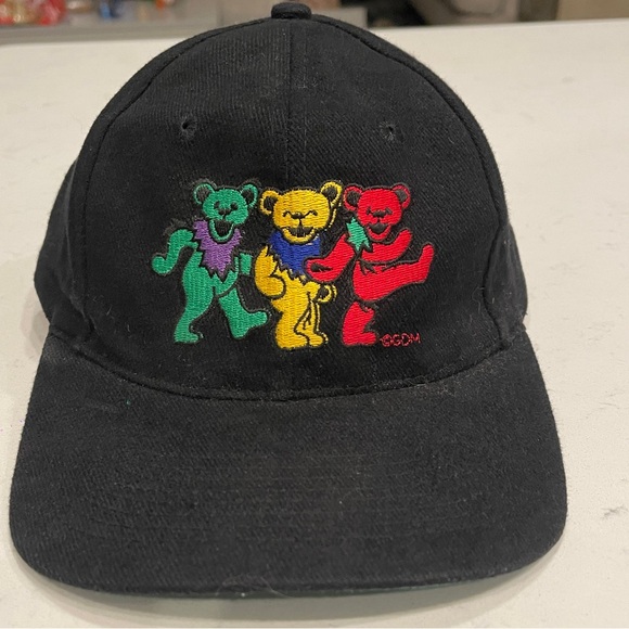 Vintage Grateful Dead dancing bears SnapBack hat 90s KC Cap stoner Jerry Garcia
